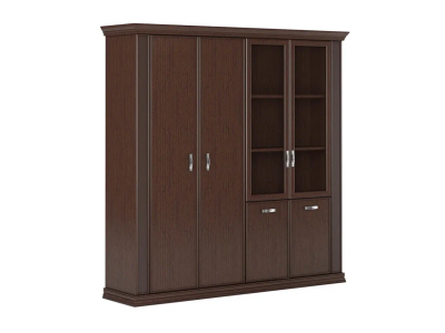 Комбинированный шкаф с глух. и ст. дверями PRT402-2	