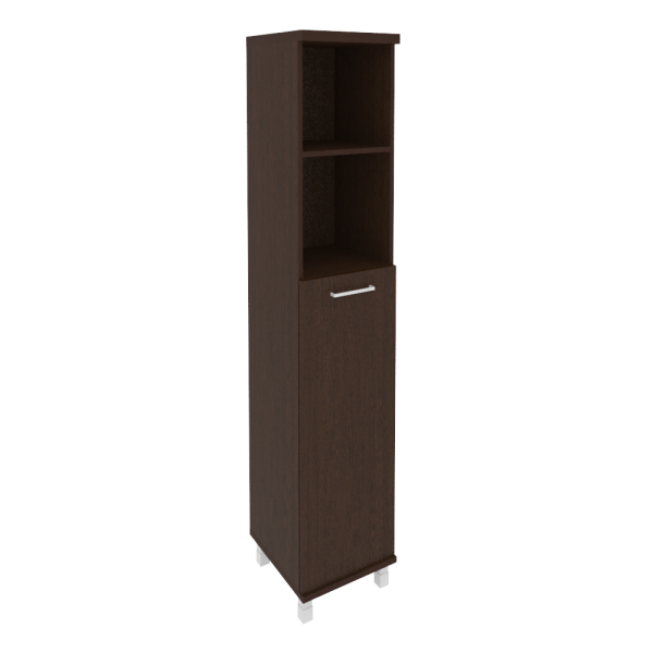 Шкаф высокий узкий левый (1 средняя дверь ЛДСП) KSU-1.6(L)