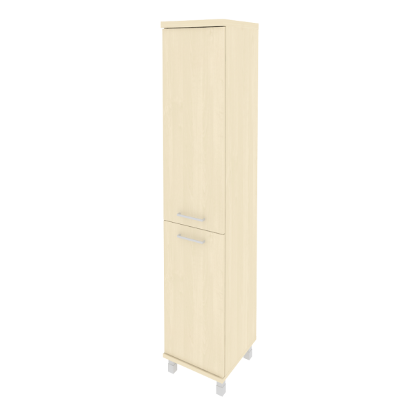 Шкаф высокий узкий правый (1 низкая дверь ЛДСП, 1 средняя дверь ЛДСП) KSU-1.3(R)