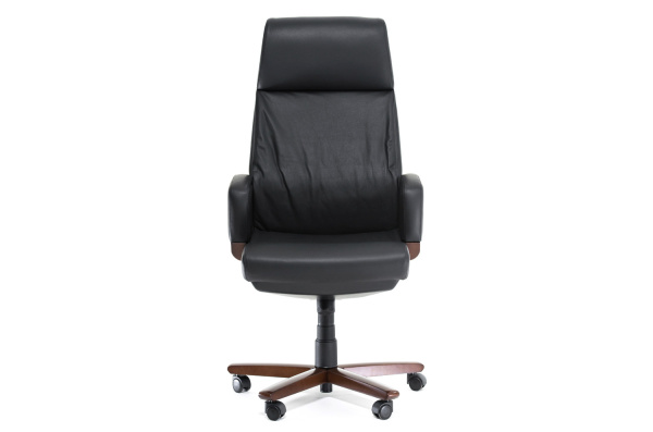 DICO/A КРЕСЛО ОРЕХ ВЫД.КОЖА Т.ОРЕХ/ЧЕРНЫЙ DP3468NA P P02