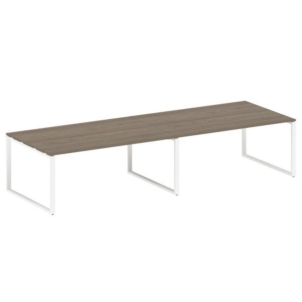 Переговорный стол (2 столешницы) на О-образном м/к БО.ПРГ-2.5