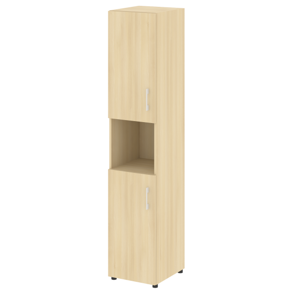 Стеллаж высокий узкий (2 двери ДСП) LT-SU 1.5