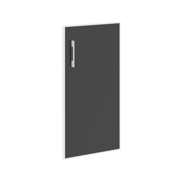 Дверь стекло в раме низкое Lacobel black LT-S3R Л/Пр black 