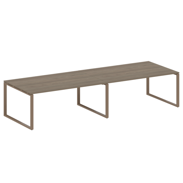 Переговорный стол (2 столешницы) на О-образном м/к БО.ПРГ-2.5