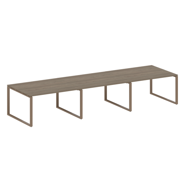 Переговорный стол (3 столешницы) на О-образном м/к БО.ПРГ-3.3