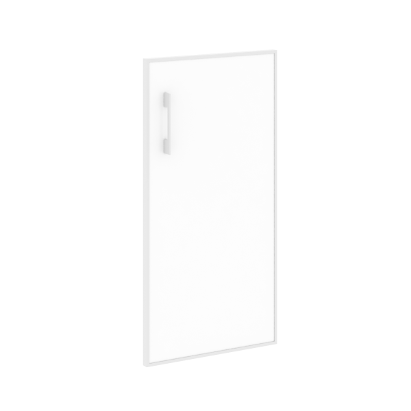 Дверь стекло в раме низкое Lacobel white LT-S3R Л/Пр white