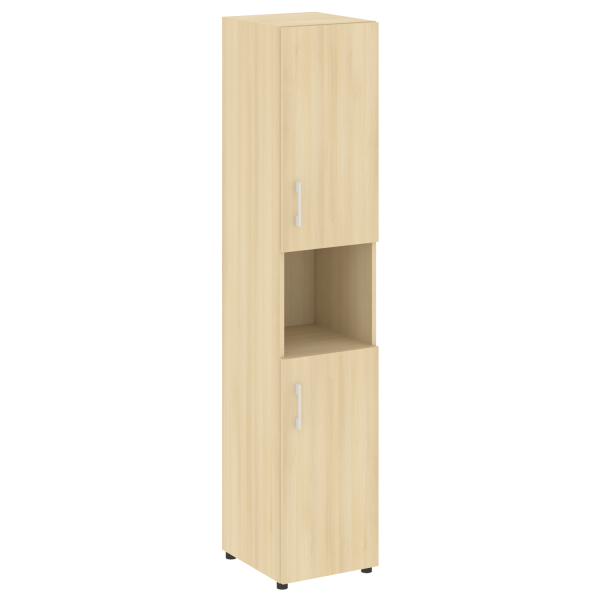 Стеллаж высокий узкий (2 двери ДСП) LT-SU 1.5