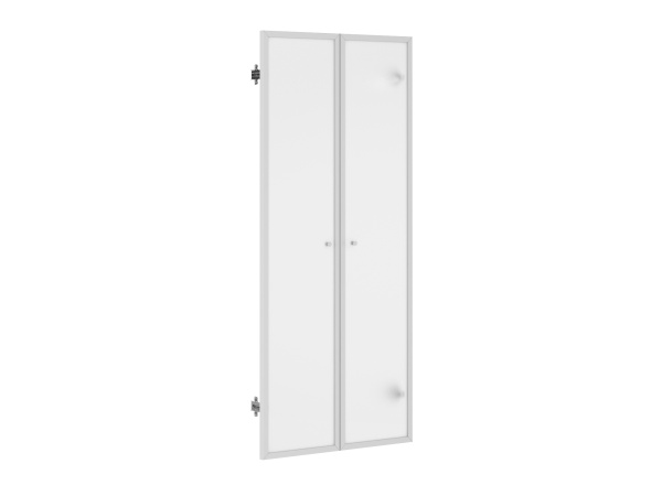 Двери стеклянные в алюминиевой раме высокие 9530A