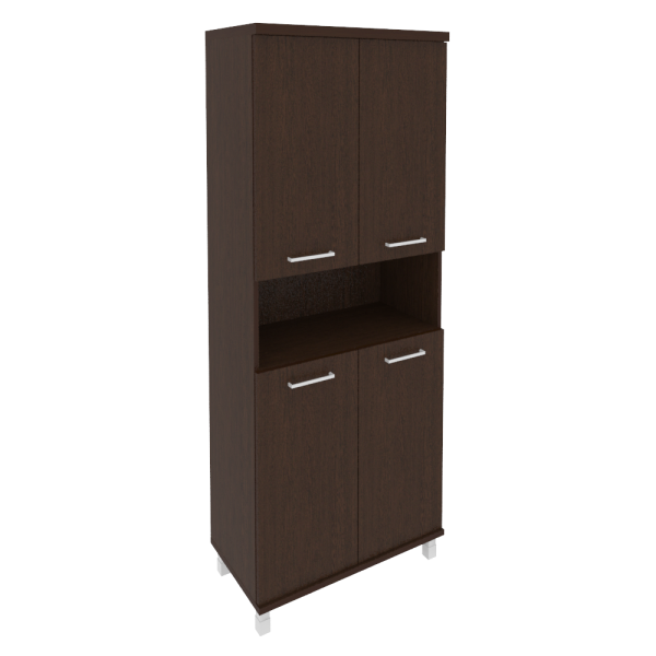 Шкаф высокий широкий (4 низкие двери ЛДСП) KST-1.5