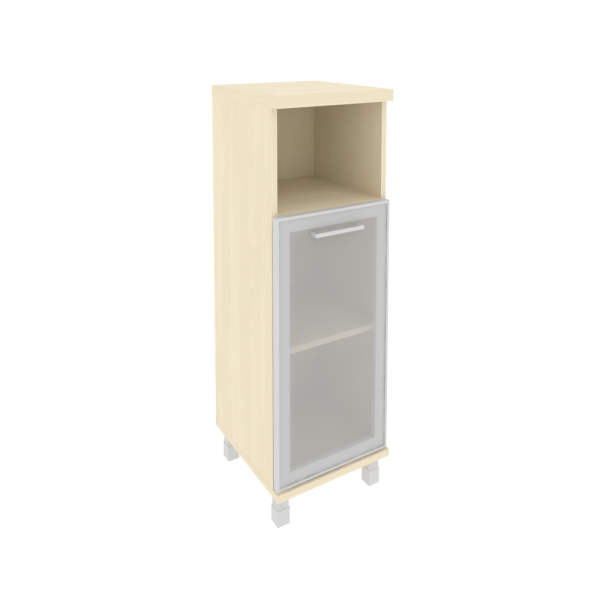 Шкаф средний узкий левый (1 низкая дверь стекло в раме) KSU-2.2R(L)