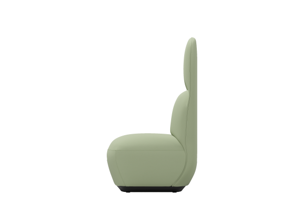 Одноместный диван с высокой спинкой без подлокотников ST33.NA.MR