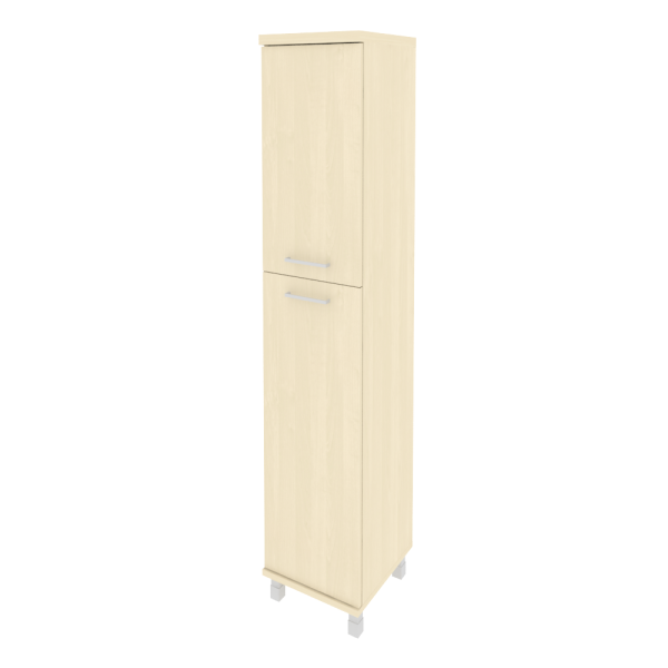 Шкаф высокий узкий правый (1 средняя дверь ЛДСП, 1 низкая дверь ЛДСП) KSU-1.8(R)