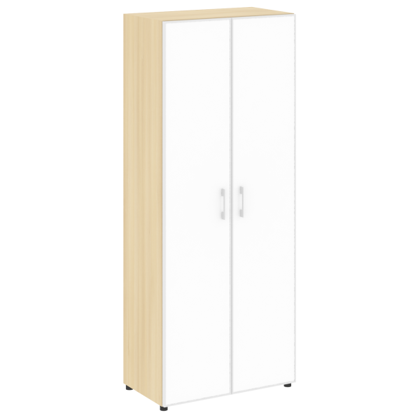 Стеллаж высокий широкий (2 двери стекло) LT-ST 1.10R white/black	