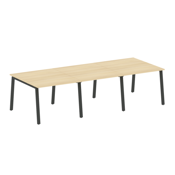 Переговорный стол (3 столешницы) на А-образном м/к БА.ПРГ-3.1