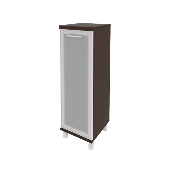 Шкаф средний узкий правый (1 средняя дверь стекло в раме) KSU-2.4R(R)