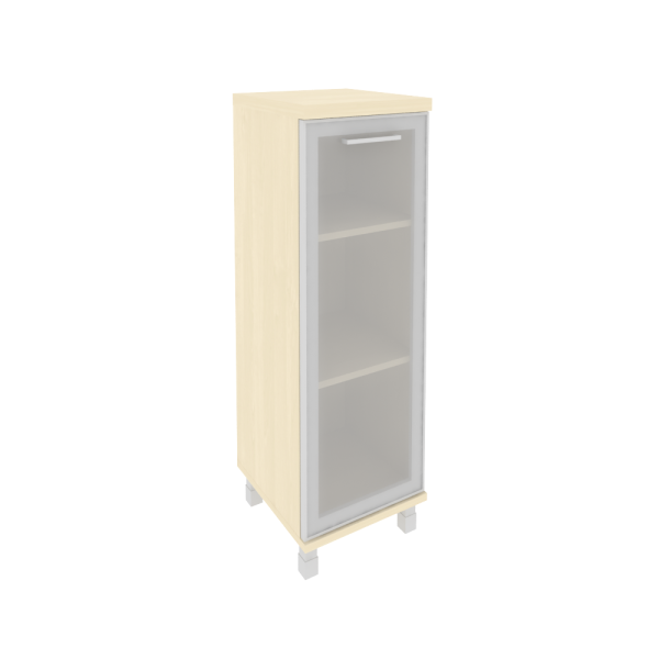 Шкаф средний узкий левый (1 средняя дверь стекло в раме) KSU-2.4R(L)