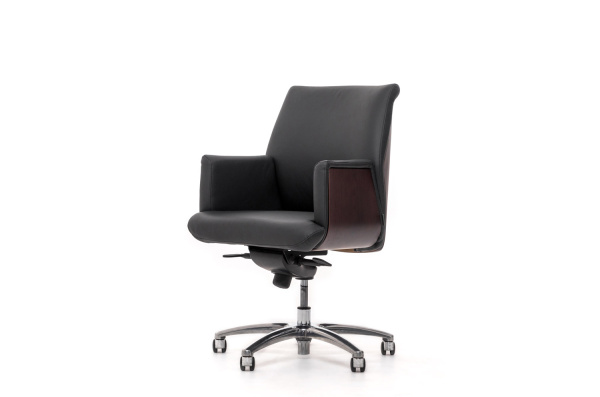 ZEUS/B КРЕСЛО РУКОВОДИТ Ч/ПАЛ ПАЛИСАНДР/ЧЕРНЫЙ ZEUS/B Palisander Dakota black