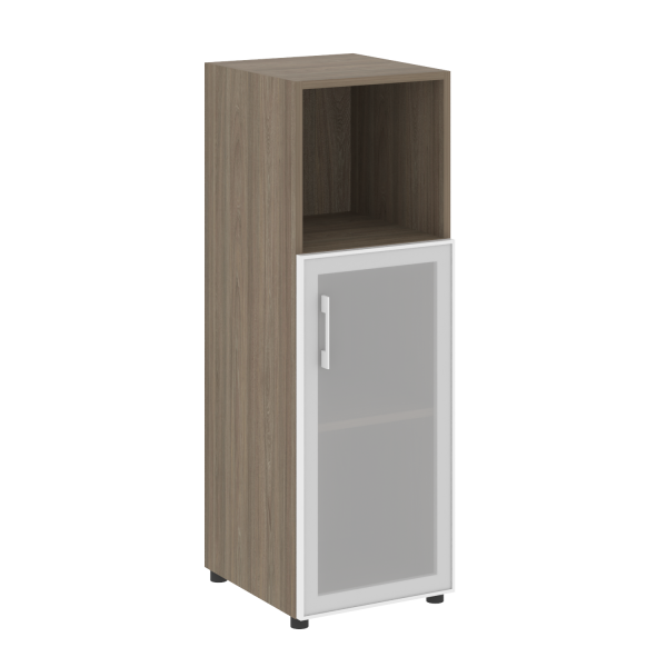 Стеллаж средний узкий (дверь стекло) LT-SU 2.2R 