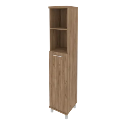 Шкаф высокий узкий правый (1 средняя дверь ЛДСП) KSU-1.6(R)