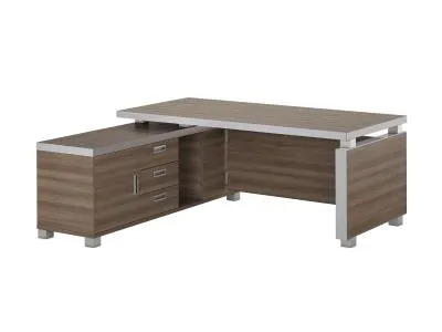 Стол руководителя 2200 с приставной тумбой EDV204