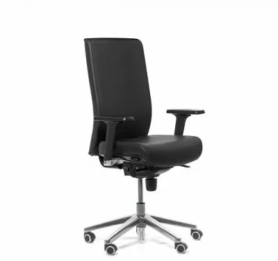 RONAN КРЕСЛО РУКОВ. Б/ПОДГ ЧЕРНЫЙ-АЛЮМ RONAN Dakota black no label