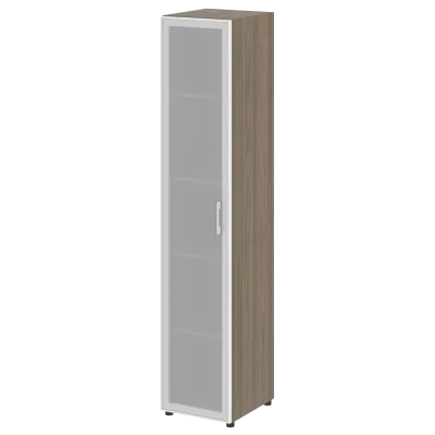 Стеллаж высокий узкий (дверь стекло) LT-SU 1.10R	