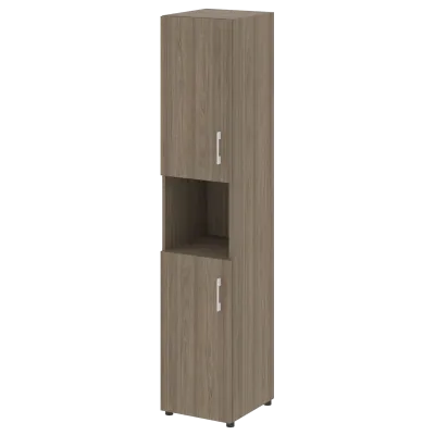 Стеллаж высокий узкий (2 двери ДСП) LT-SU 1.5