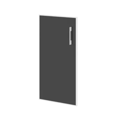 Дверь стекло в раме низкое Lacobel black LT-S3R Л/Пр black 