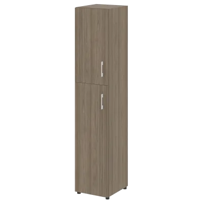 Стеллаж высокий узкий (2 двери ДСП) LT-SU 1.8