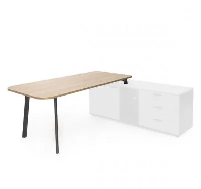 FLEX СТОЛ ПРИСТАВНОЙ 178СМ ГИКОРИ/ГРАФИТ 135B1816 6Z (7016)