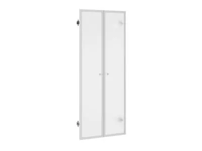 Двери стеклянные в алюминиевой раме высокие 9530A