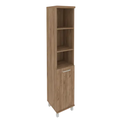 Шкаф высокий узкий левый (1 низкая дверь ЛДСП) KSU-1.1(L)