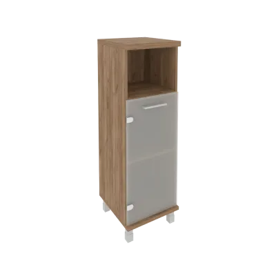 Шкаф средний узкий левый (1 низкая дверь стекло) KSU-2.2(L)