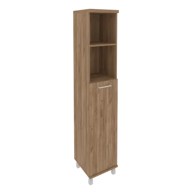 Шкаф высокий узкий левый (1 средняя дверь ЛДСП) KSU-1.6(L)