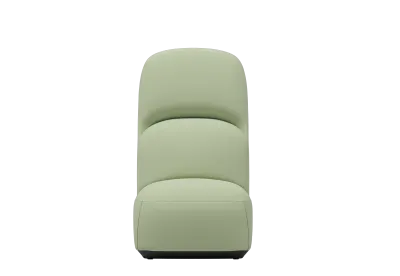 Одноместный диван с высокой спинкой без подлокотников ST33.NA.MR