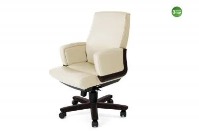 DICO/B КРЕСЛО ВЕНГЕ ВЫД.КОЖА ВЕНГЕ/БЕЖ DCS3468W P P13