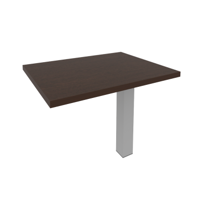 Брифинг-приставка для прямоугольного стола (опора LT-710 в комплекте) KB-4