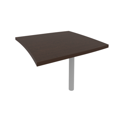 Брифинг-приставка для криволинейного стола (опора КО-1 в комплекте) KB-2