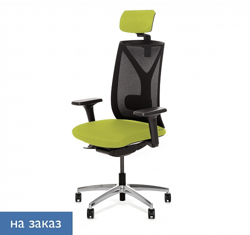 DION М Кресло,синх,1D,подг, ал DION MeshBl 870 1D alum headrest