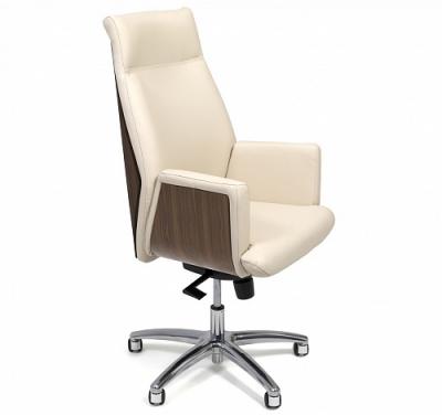 ZEUS/A КРЕСЛО РУКОВОДИТ Б/ОРЕХ ОРЕХ/БЕЖ ZEUS/A NUT Ivory 22042