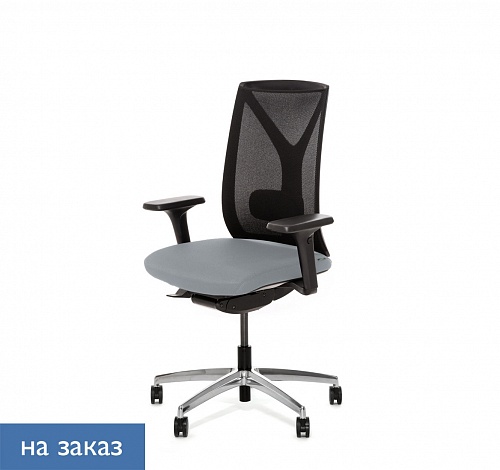 DION M Кресло,синх, 1D, алюм DION MeshBl 870 1D alum