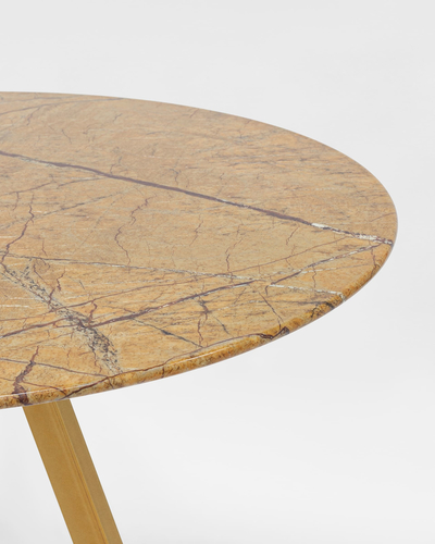 Стол обеденный Хьюстон, 100*100, охра, стеклянный (двойной артикул) УТ000002671