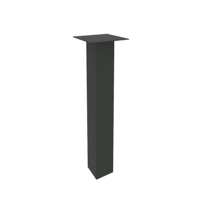 Опора металлическая квадратная (цвет: белый, серый, антрацит) LT-710