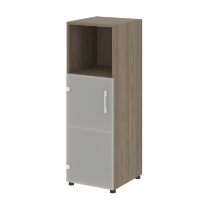 Стеллаж средний узкий (дверь стекло) LT-SU 2.2