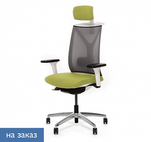 DION M WG КРЕСЛО,СИН,1D,ПД&В,АЛЮМ СЕРЫЙ DION W MeshGr 870 1DW alum headrest hange