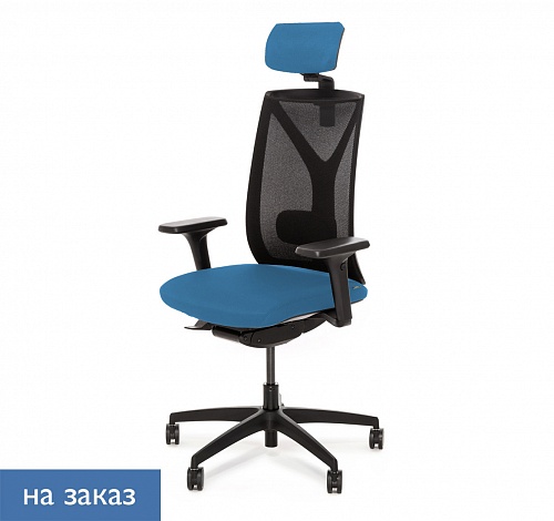 DION М Кресло,синх,1D,подг,чер DION MeshBl 870 1D black headrest