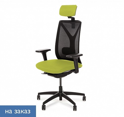 DION М Кресло,синх,1D,подг,чер DION MeshBl 870 1D black headrest