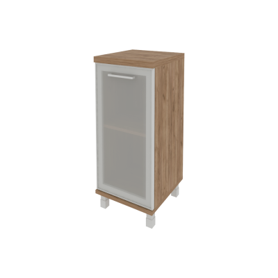 Шкаф низкий узкий правый (1 низкая дверь стекло в раме) KSU-3.2R(R)