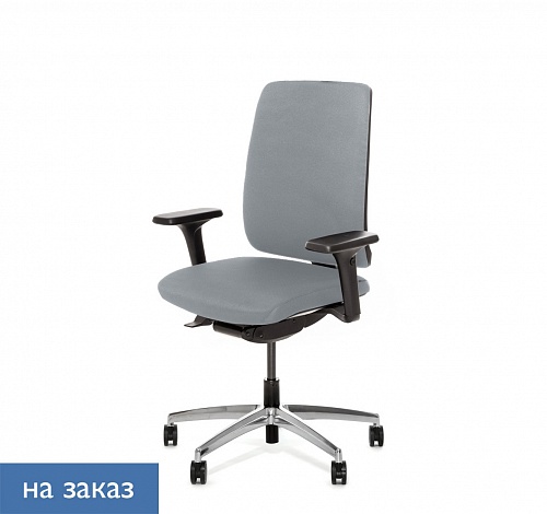 DION W Кресло, синх, 1D, алюм белый пластик DION W 870 1DW alum