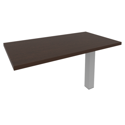 Брифинг-приставка для прямоугольного стола (опора LT-710 в комплекте) KB-5